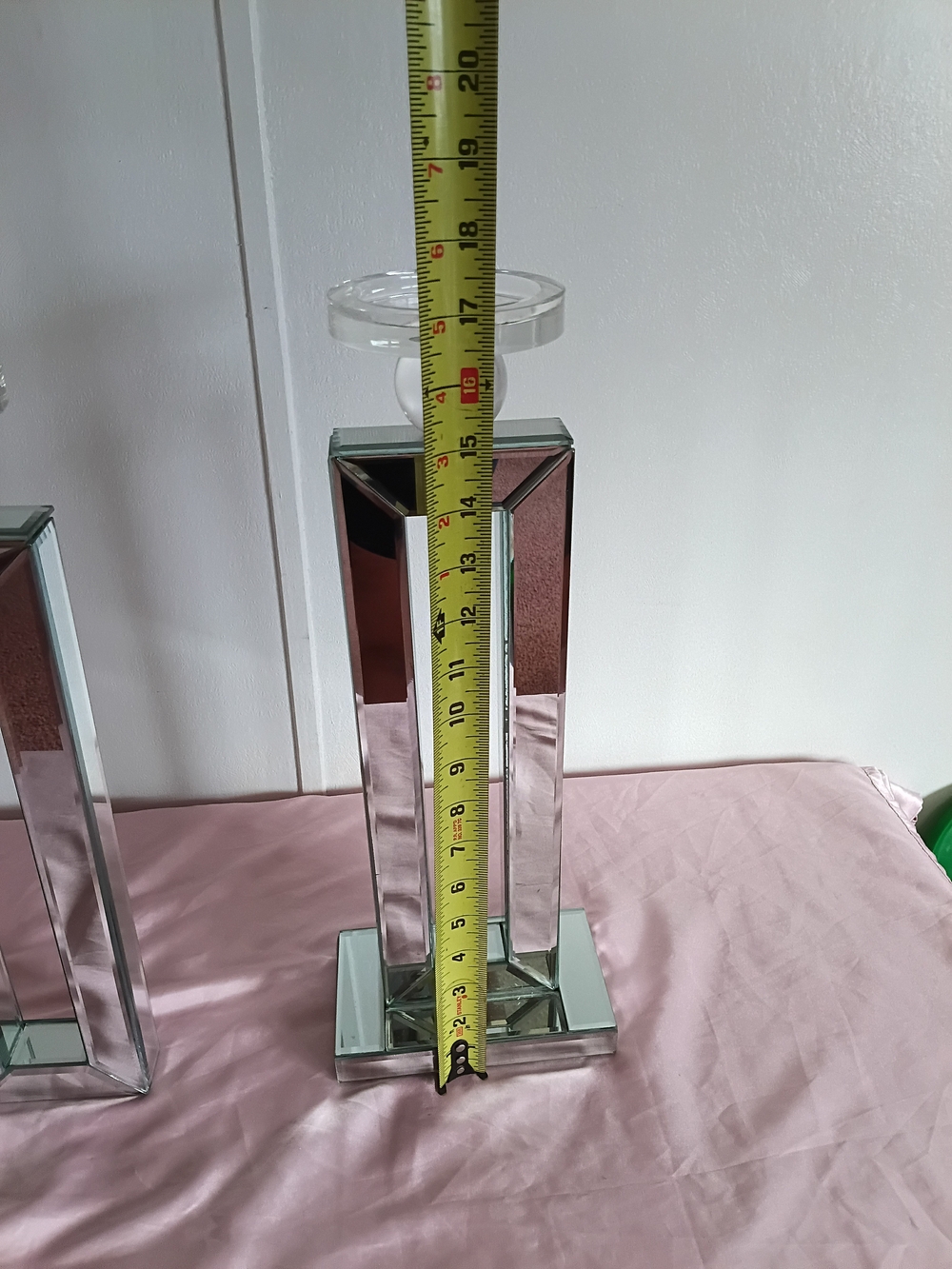 Z Gallerie Mirrored Column Candle Holders - Silver - Picture 13 of 15